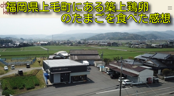 福岡県上毛町にある築上鶏卵のたまごを食べた感想