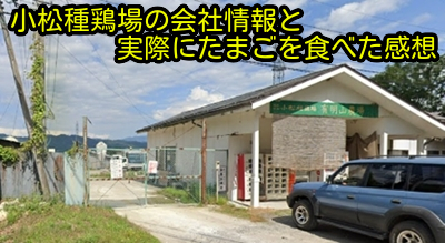 小松種鶏場の会社情報と実際にたまごを食べた感想