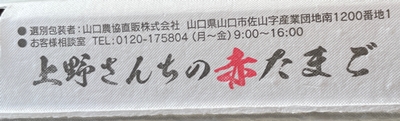 上野さんちの赤たまご 上野養鶏場 山口農協