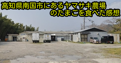 高知県南国市にあるヤマサキ農場のたまごを食べた感想